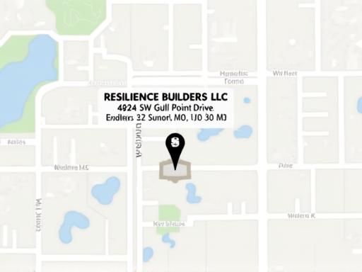 Map showing the location of Resilience Builders LLC in Lee's Summit, MO